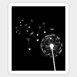 Dandelion Of Hearts Sticker